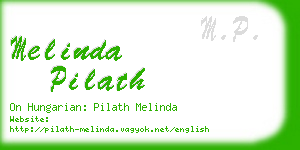 melinda pilath business card